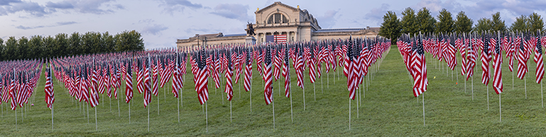 Sept 11 Tribute Art Hill Forest Park St. Louis, MO
